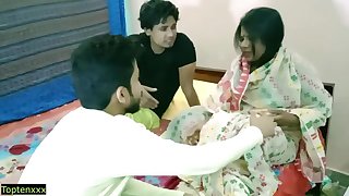 Indian new spliced shared by husband be worthwhile for money!! He fucked in front of him!